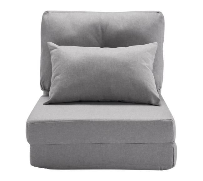 Pilkas konvertuojamas fotelis-lova su 5 pozicijomis8
