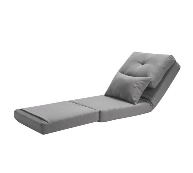 Pilkas konvertuojamas fotelis-lova su 5 pozicijomis10