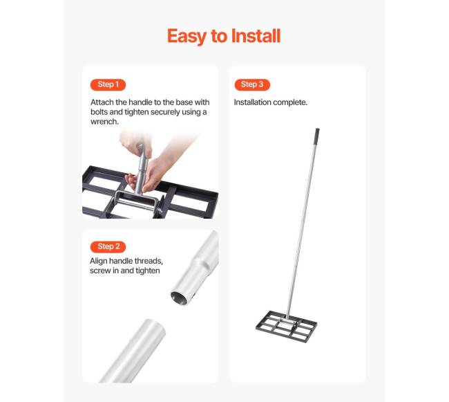 Vejos lyginimo grėblys 198 cm su rankena4