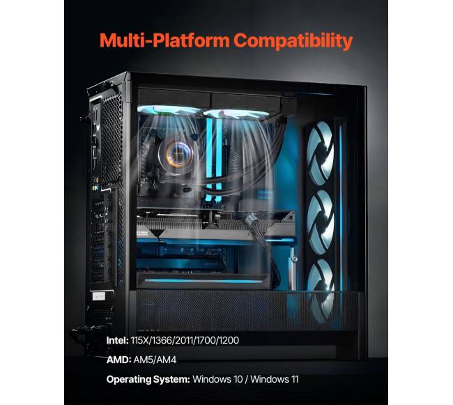 CPU skysčio aušintuvas su ARGB apšvietimu6