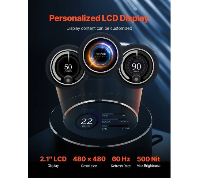 Procesoriaus skysčio aušintuvas su ARGB šviesa1