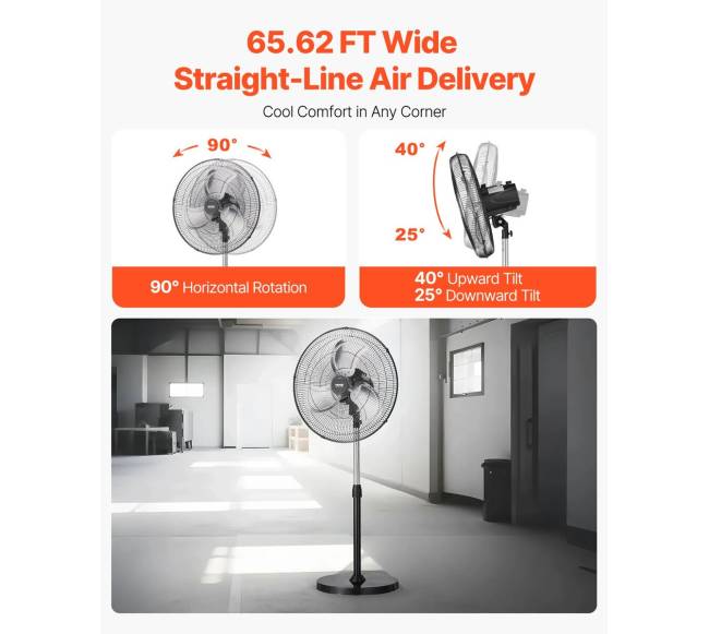 20 colių pramoninis pastatomas ventiliatorius3