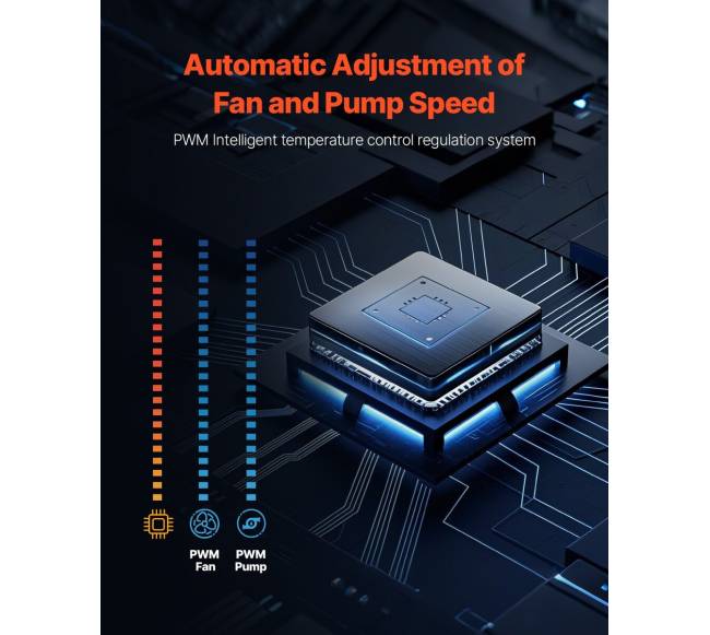 Procesoriaus skysčio aušintuvas su ARGB šviesa4