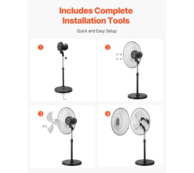 20 colių pramoninis pastatomas ventiliatorius5