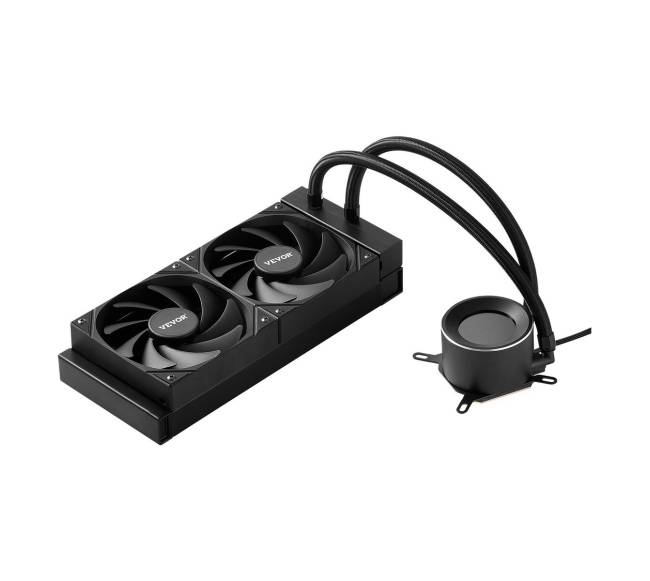 Vandens aušintuvas su 120 mm ventiliatoriais Intel AMD10