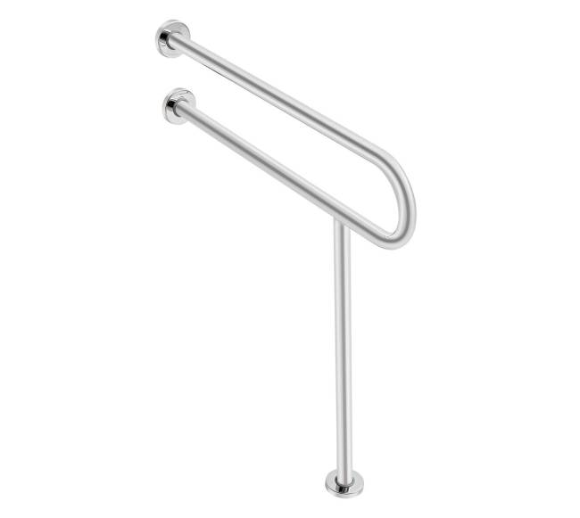 Tualeto turėklas su atrama 80 cm plieninis0