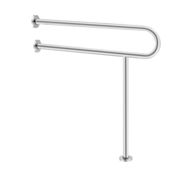 Tualeto turėklas su atrama 80 cm plieninis8