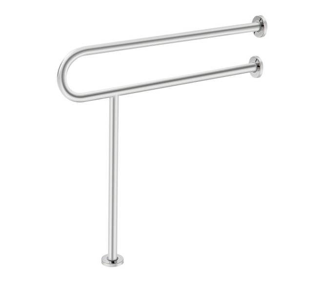 Tualeto turėklas su atrama 80 cm plieninis9