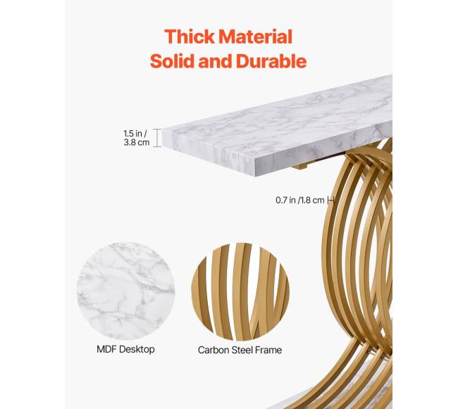 Siauras konsolinis stalas svetainei 100 cm3