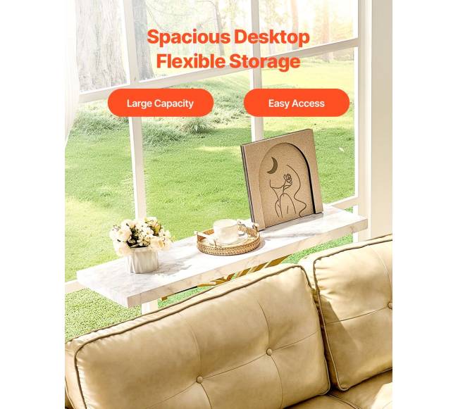 Siauras konsolinis stalas svetainei 100 cm4