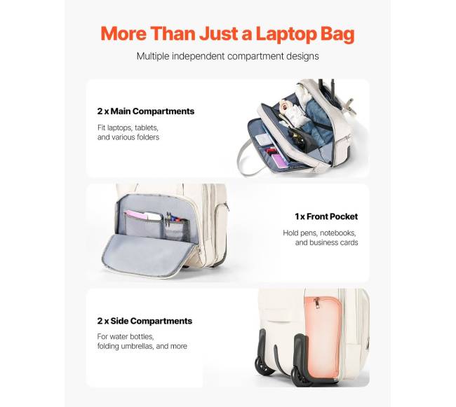 Riedama kompiuterio rankinė su ratukais 15,6 colio1