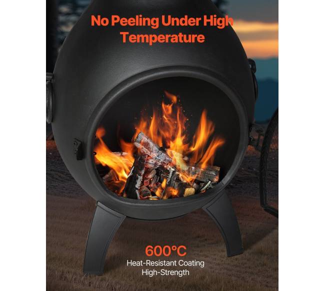 56 cm lauko aliuminė kaminė su kepsnine3