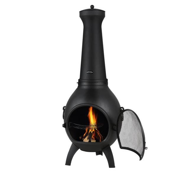 56 cm lauko aliuminė kaminė su kepsnine9