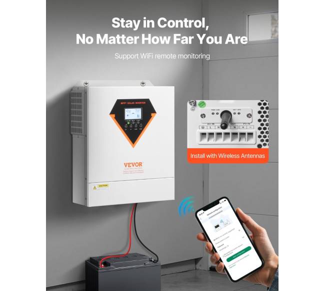 Hibridinis saulės inverteris įkroviklis 3500W3