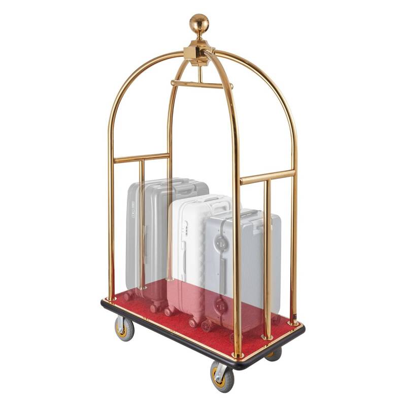 Viešbučio bagažo vežimėlis 500 kg nerūdijantis plienas0