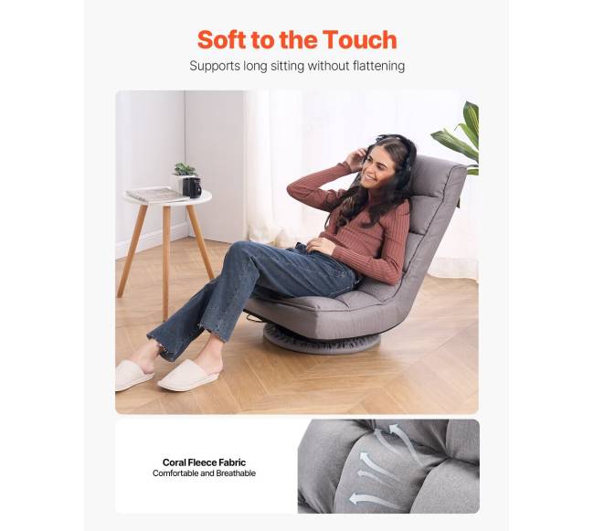 360 pasukamas grindų žaidimų krėslas su 4 padėtimis2