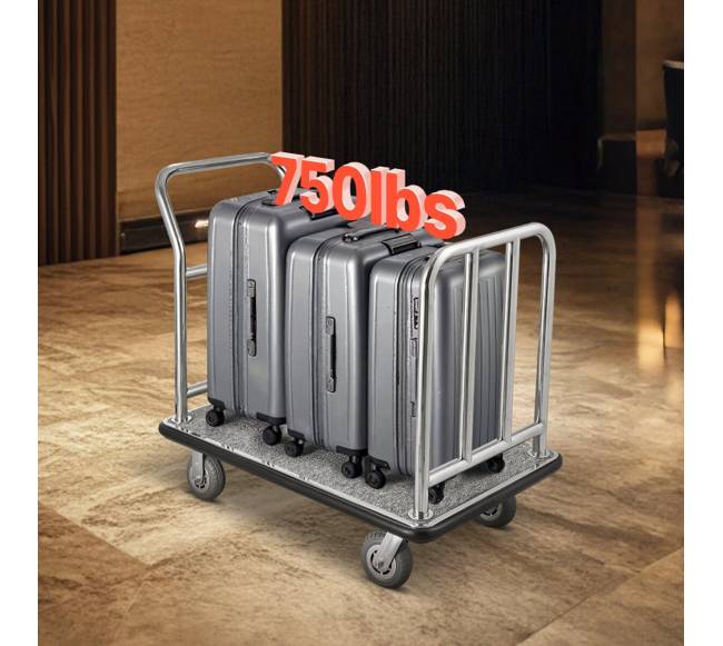 Viešbučio bagažo vežimėlis su nuimamu rėmu7