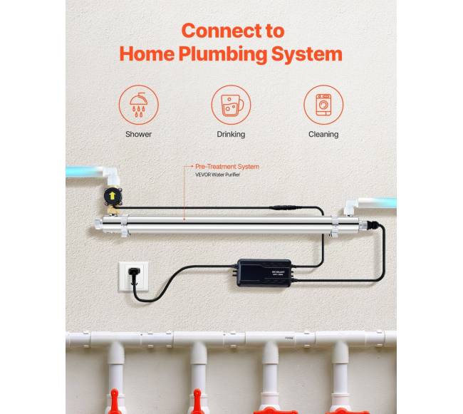 220V 55W UV vandens valytuvas 12GPM3