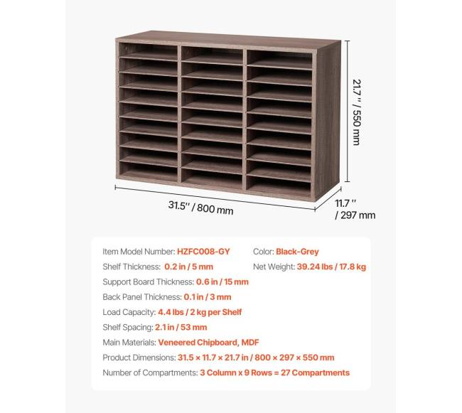 Medinis literatūros lentynas su 27 skyreliais6