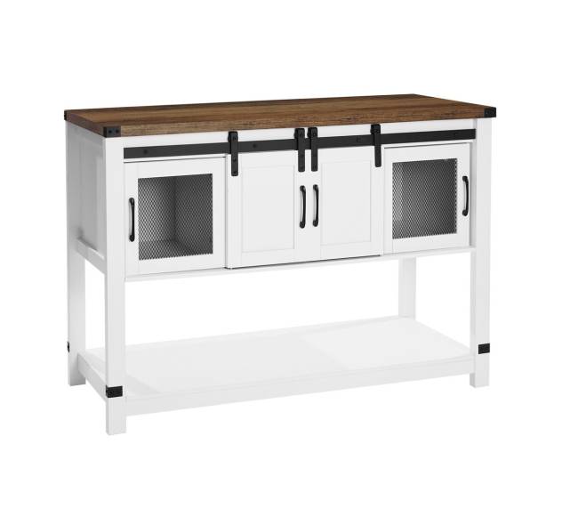 Kavos baro spintelė su keturiomis lentynomis ir durelėmis svetainei8