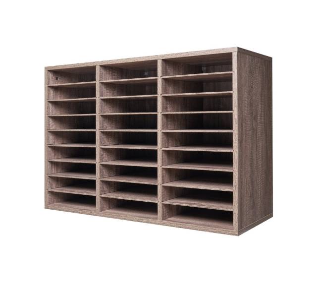 Medinis literatūros lentynas su 27 skyreliais8