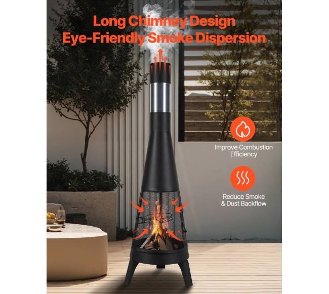 Lauko židinys su grilio tinkleliu ir kaminu5