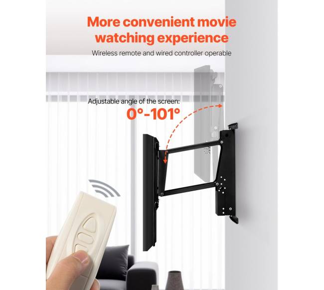 Elektrinis TV sieninis laikiklis, 32-65 in4