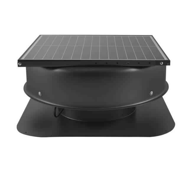 Stogo antvėję ventiliatorius su saulės energija ir termostatu9