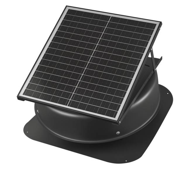 Stogo antvėję ventiliatorius su saulės energija ir termostatu10