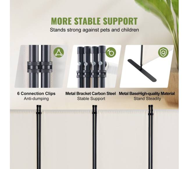 4 dalių kambario pertvara baltos sp.2