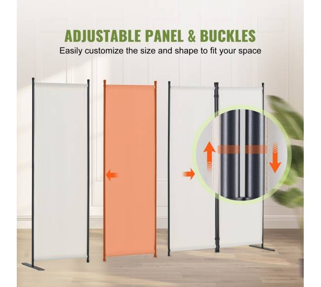 4 dalių kambario pertvara baltos sp.3