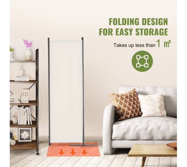 4 dalių kambario pertvara baltos sp.4