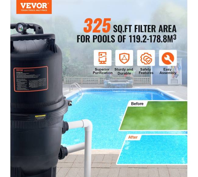 Baseino kasetinis filtras veiksmingai vandens valymui1