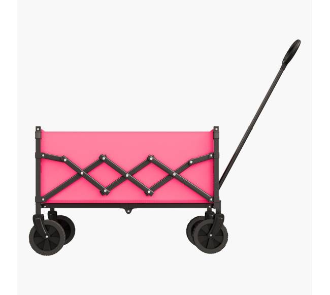 Sulankstomas sodo vežimėlis 120L rožinis8