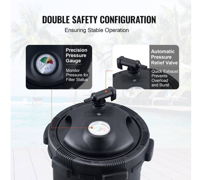 Baseino kasetinis filtras antžeminėms ir įžeminėms baseinams 4.6 kv.m4