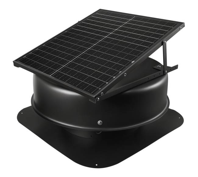 Saulės stogo ventiliatorius 50W su termostato valdymu0