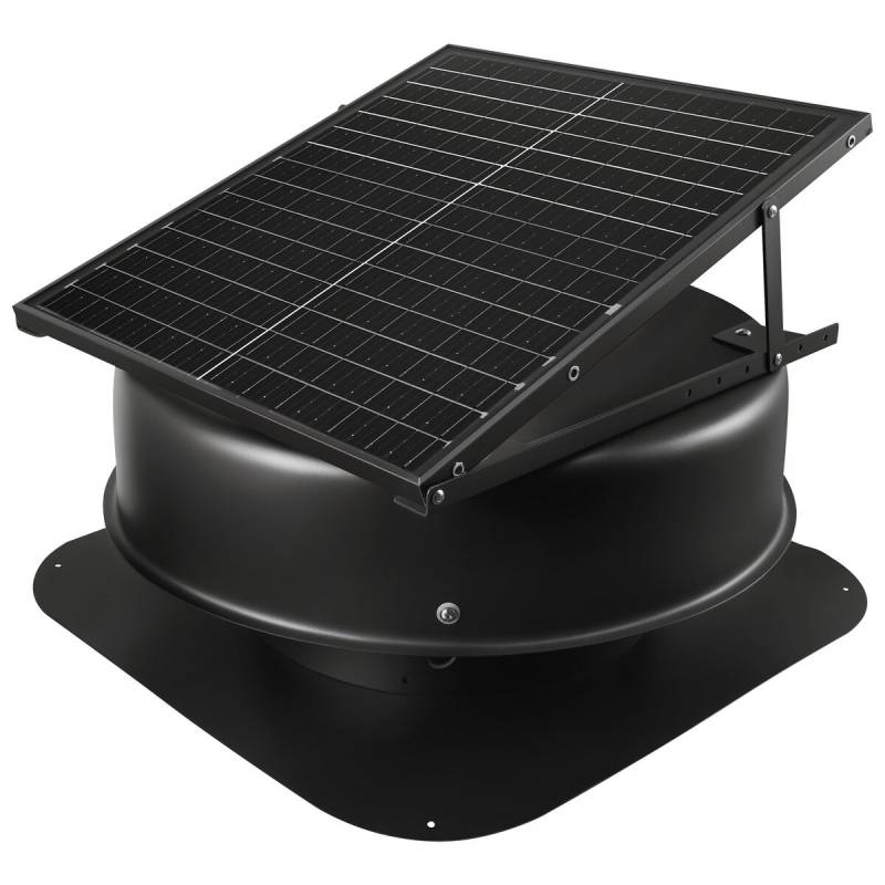 Saulės stogo ventiliatorius 50W su termostato valdymu0