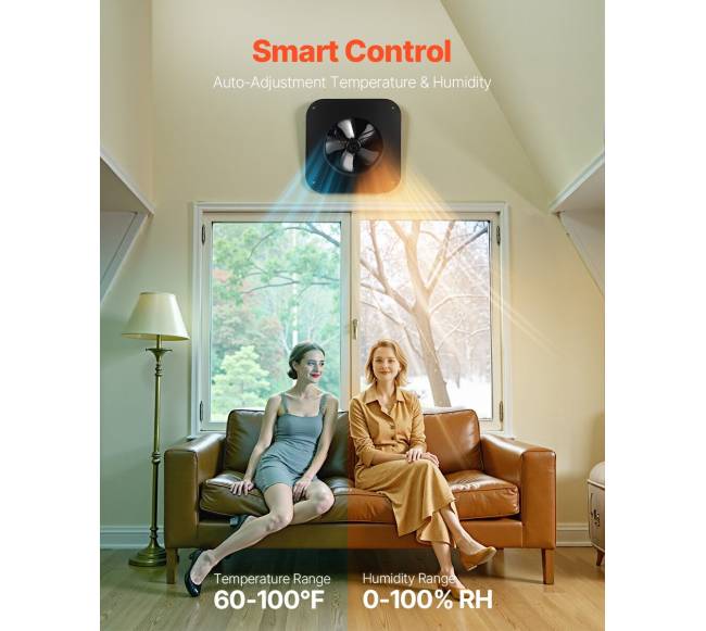 Saulės stogo ventiliatorius 50W su termostato valdymu2