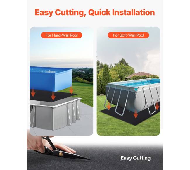 Stačiakampis baseino padas 3.6x7.3m3