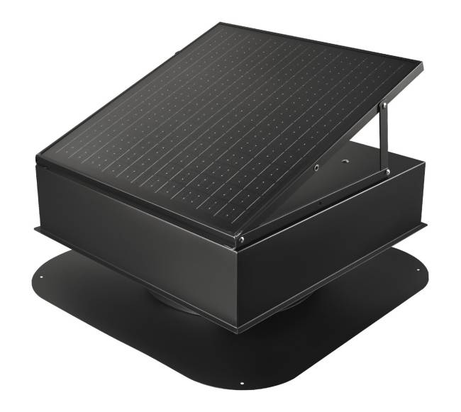 Saulės stogo palėpės ventiliatorius su termostatu0