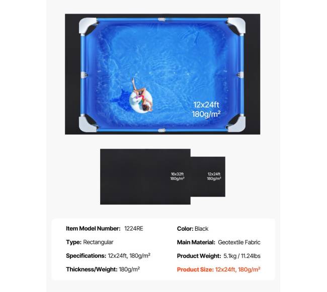 Stačiakampis baseino padas 3.6x7.3m6