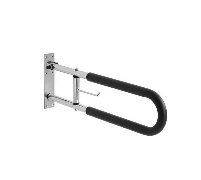 Sulankstomas tualeto turėklas su popieriaus laikikliu8