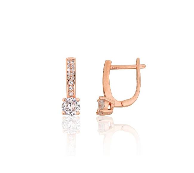 Sidabriniai auskarai ant cilindrinės spynos0