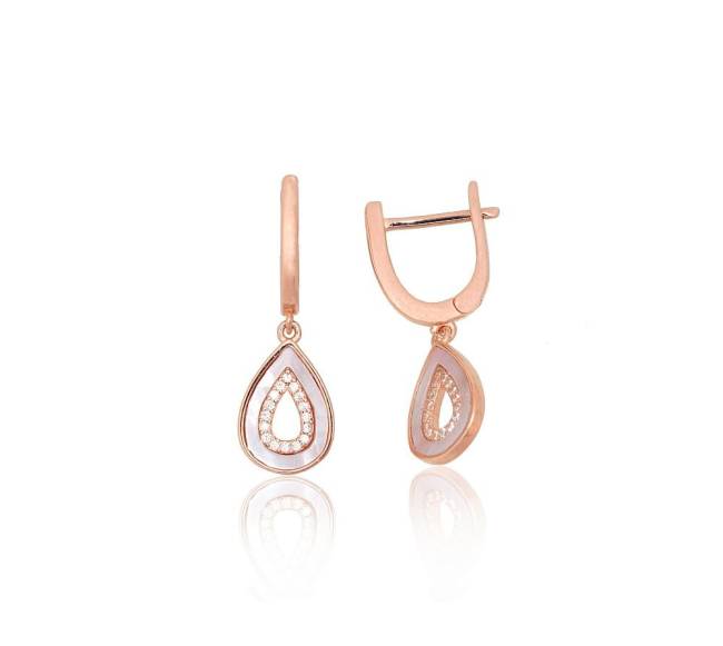 Sidabriniai auskarai ant cilindrinės spynos0