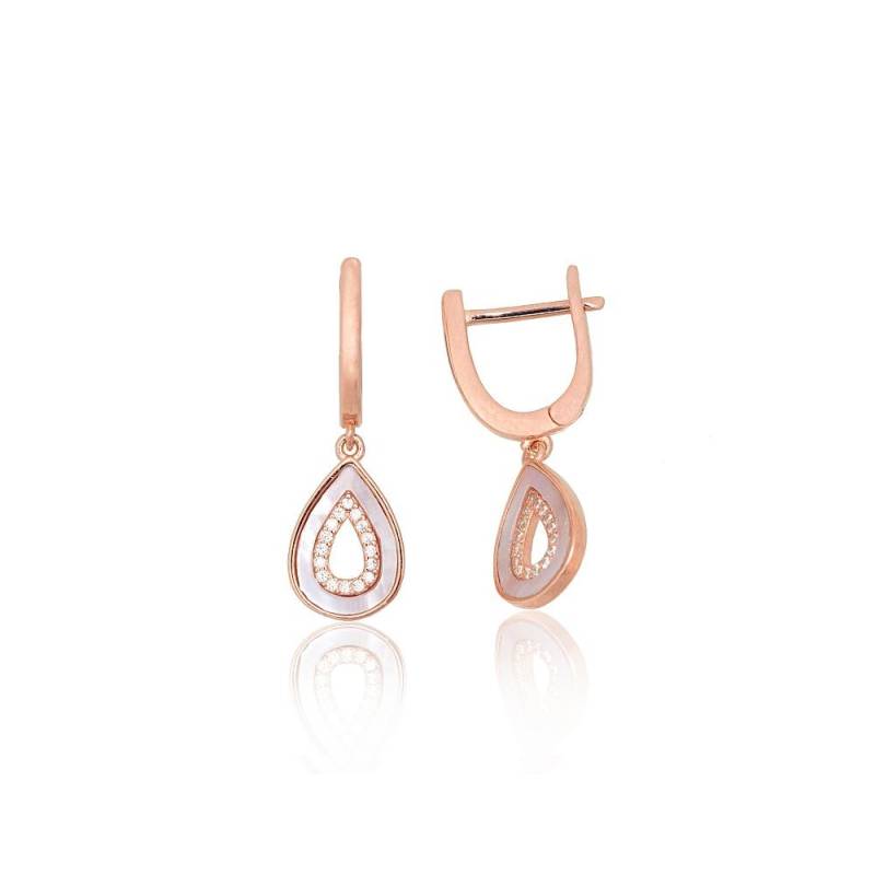 Sidabriniai auskarai ant cilindrinės spynos0