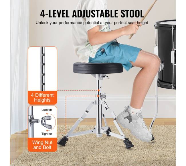 Vaikiškas 5 dalių būgnų komplektas4