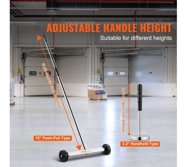 Magnetinis valiklis su ratukais, 15 colių2