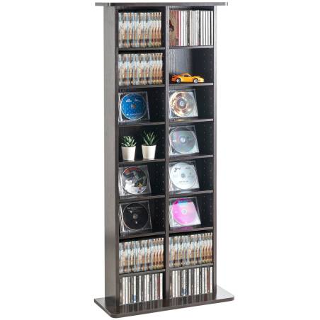 Medijų saugojimo spintelė 8 lentynų, 464 CD0