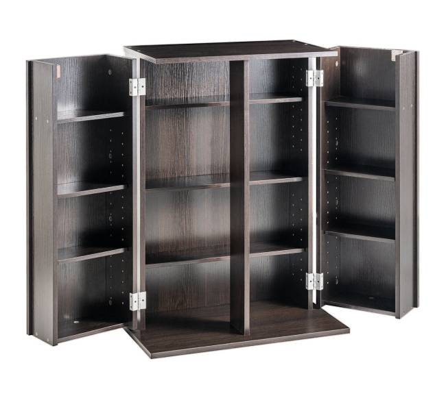 Medijų spinta su reguliuojamomis lentynomis, 576 CD, espresso9