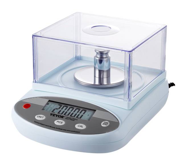 Analitinės svarstyklės su vėjo apsauga0